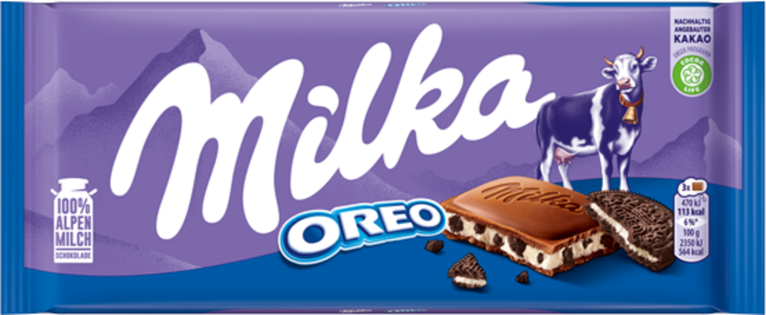 milka oreo chocolate 100g